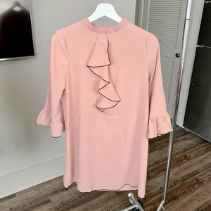 NWT Zara Pink Ruffle Dress XS & S